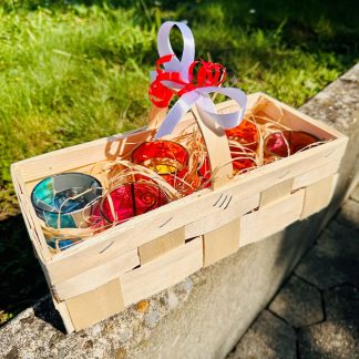 Geschenkkorb Teelichthalter